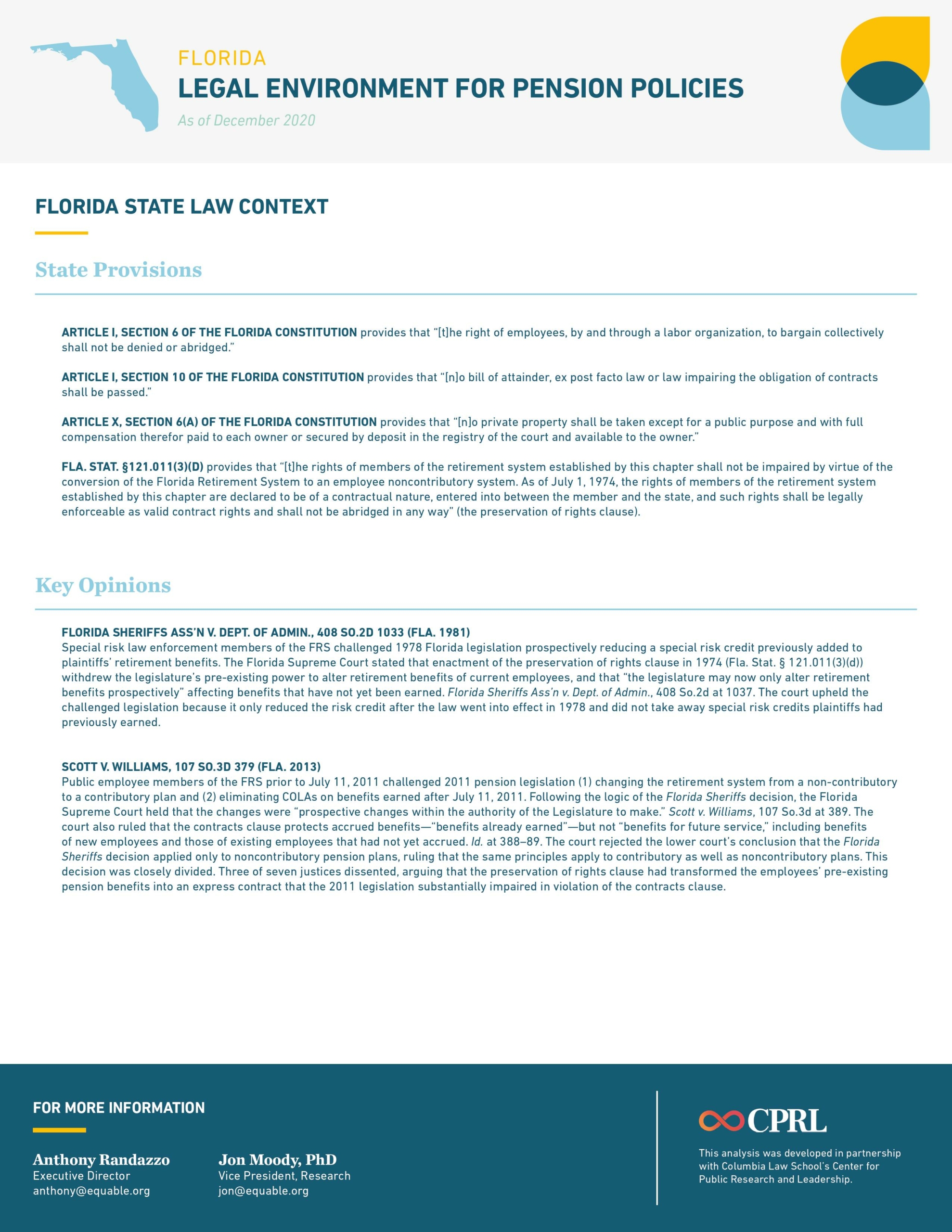 Florida Pension Laws Infographic - Page 2