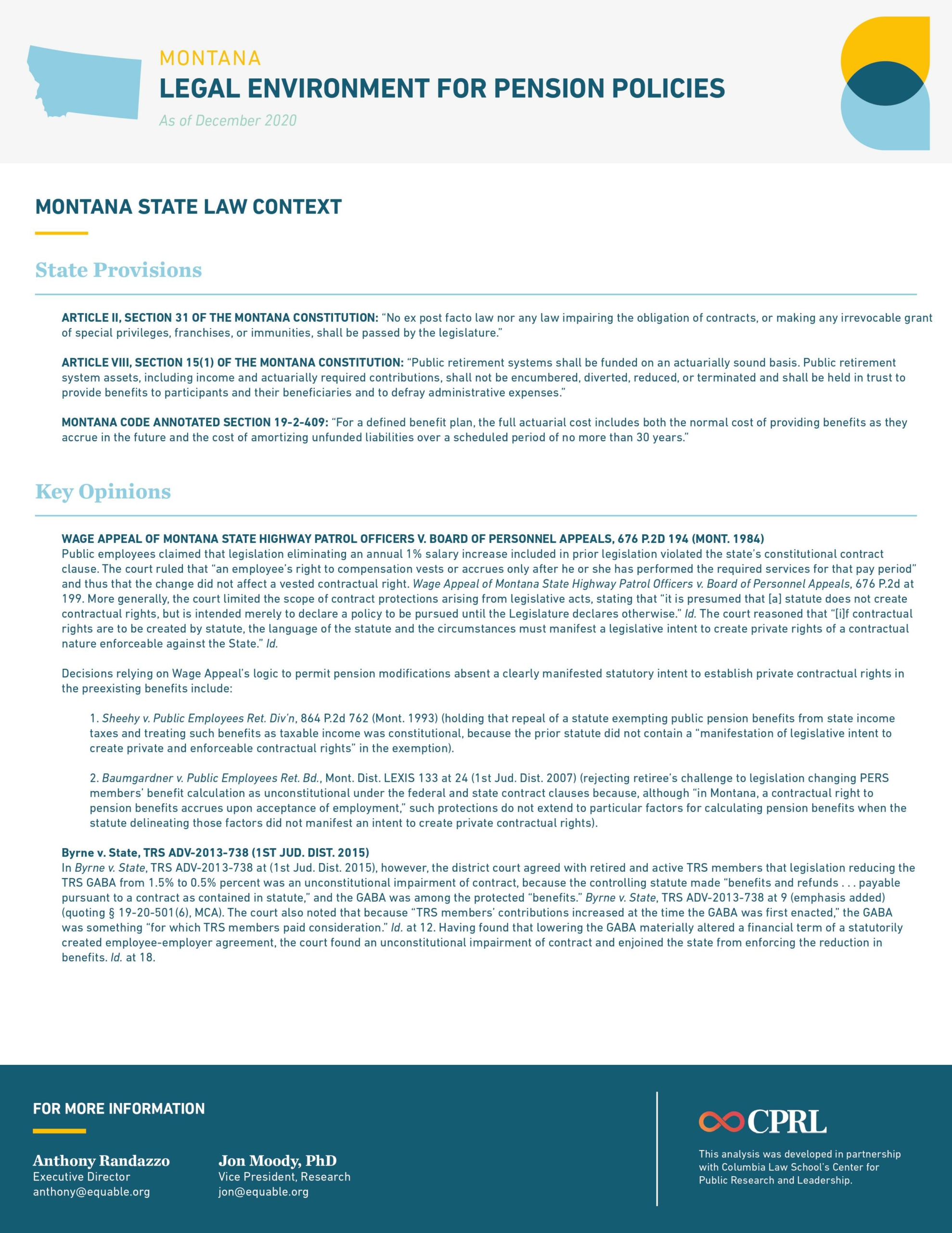 Montana Pension Laws Infographic - Page 2