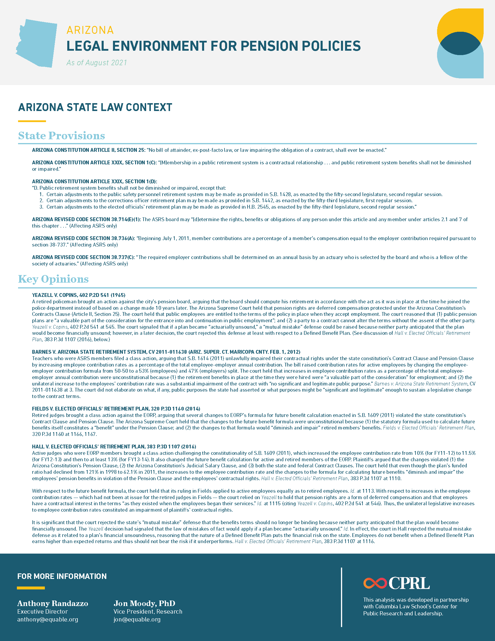 Arizona Pension Laws Infographic - Page 2