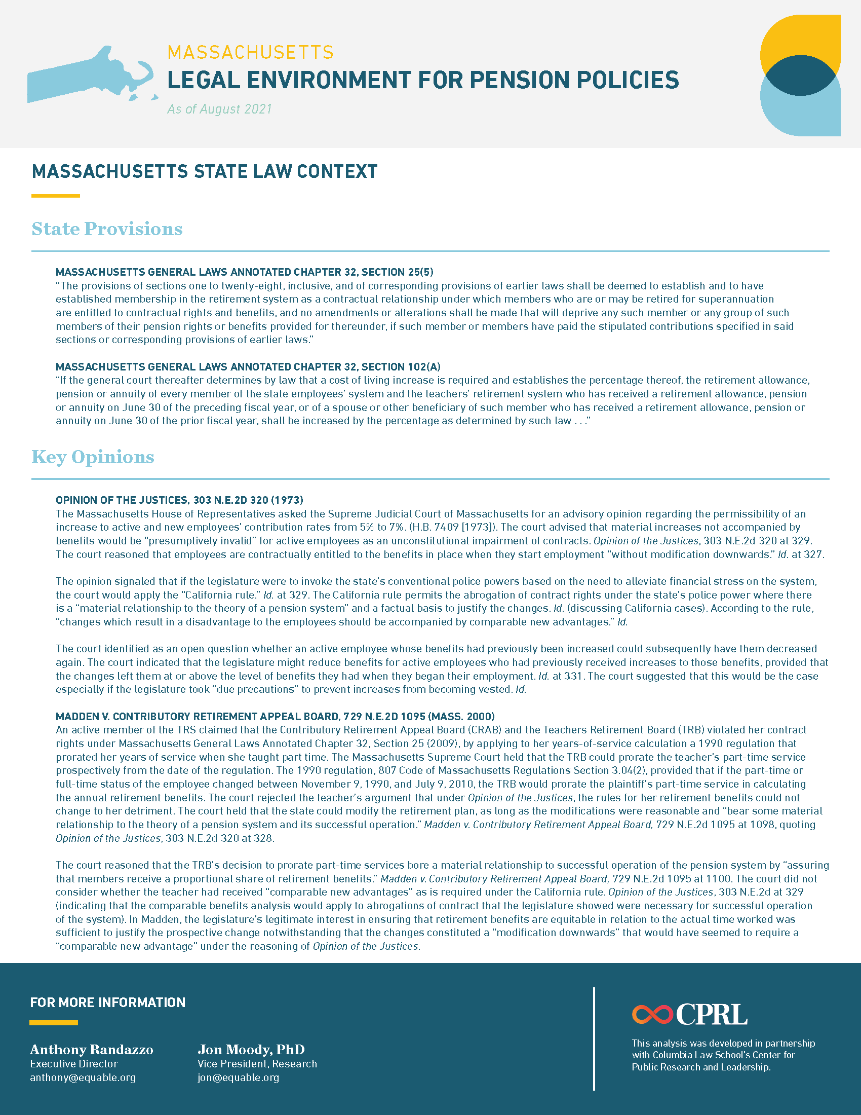 Massachusetts Pension Laws Infographic - Page 2