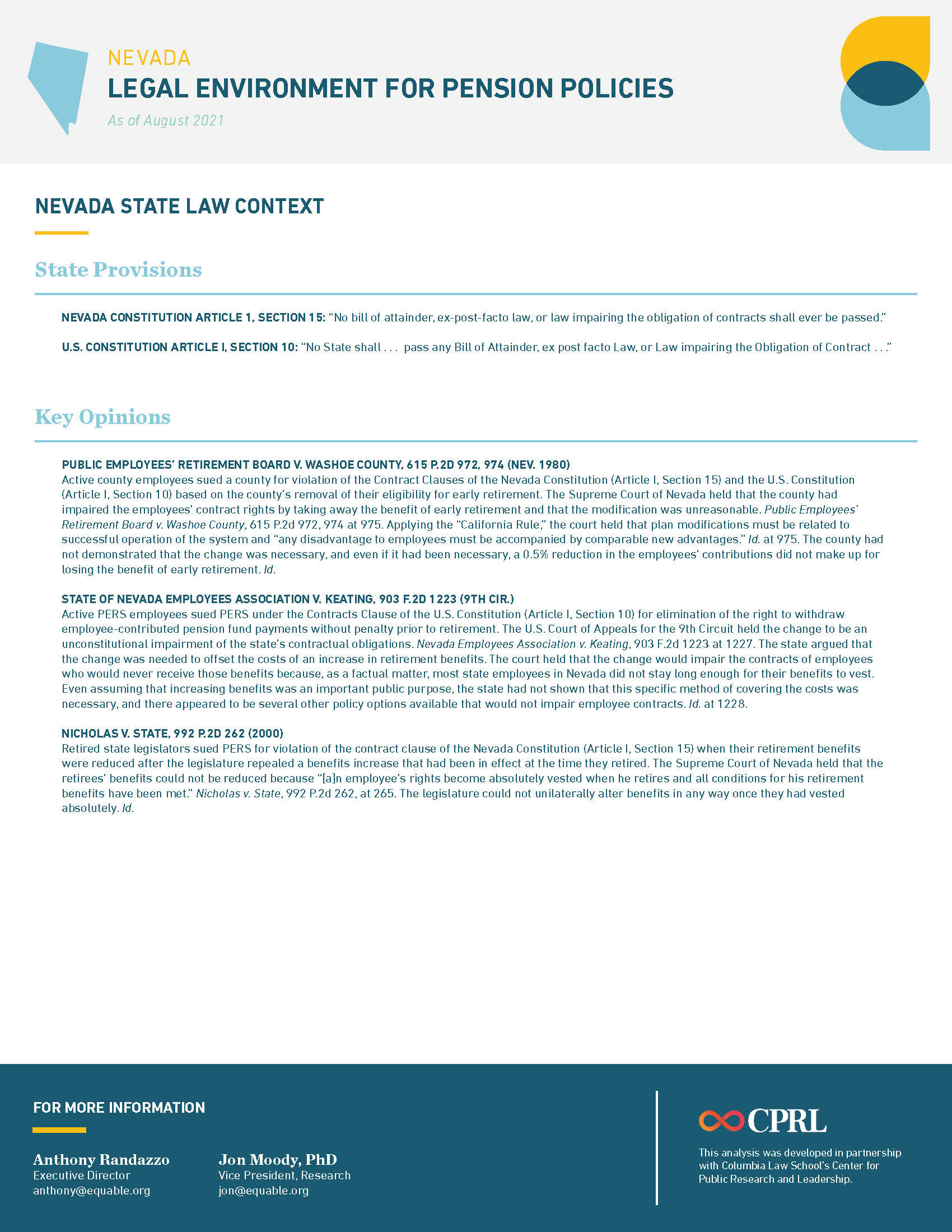 Nevada Pension Laws Infographic - Page 2